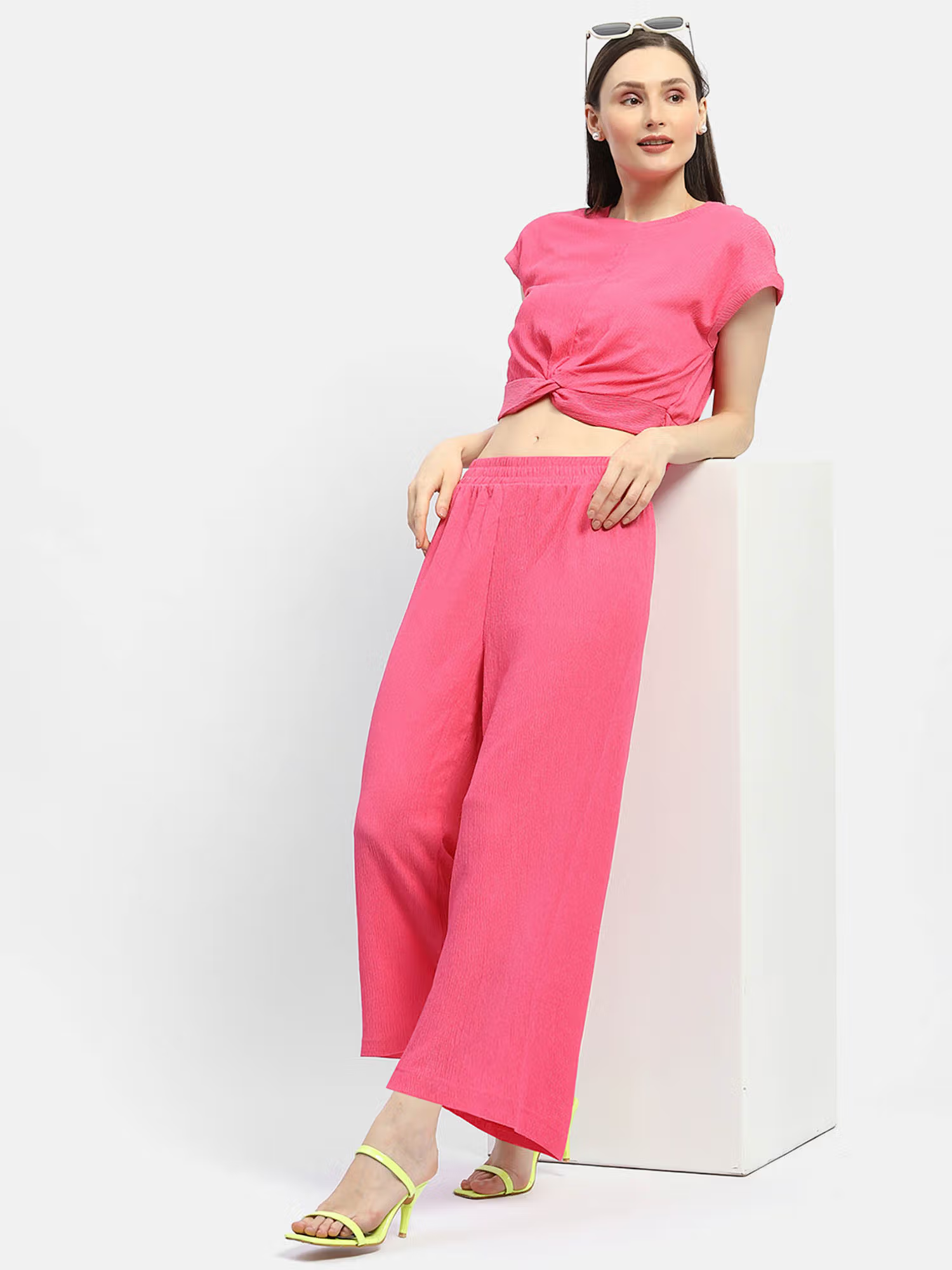 Knotted Top with Solid Co-Ord (Set of 2)