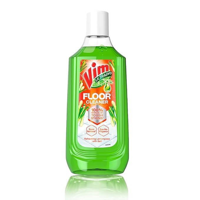 Vim Floor Cleaner: 1000ml |Refreshing Lemongrass with Salt|100% Removal of stains for complete clean floors & long lasting fragrance